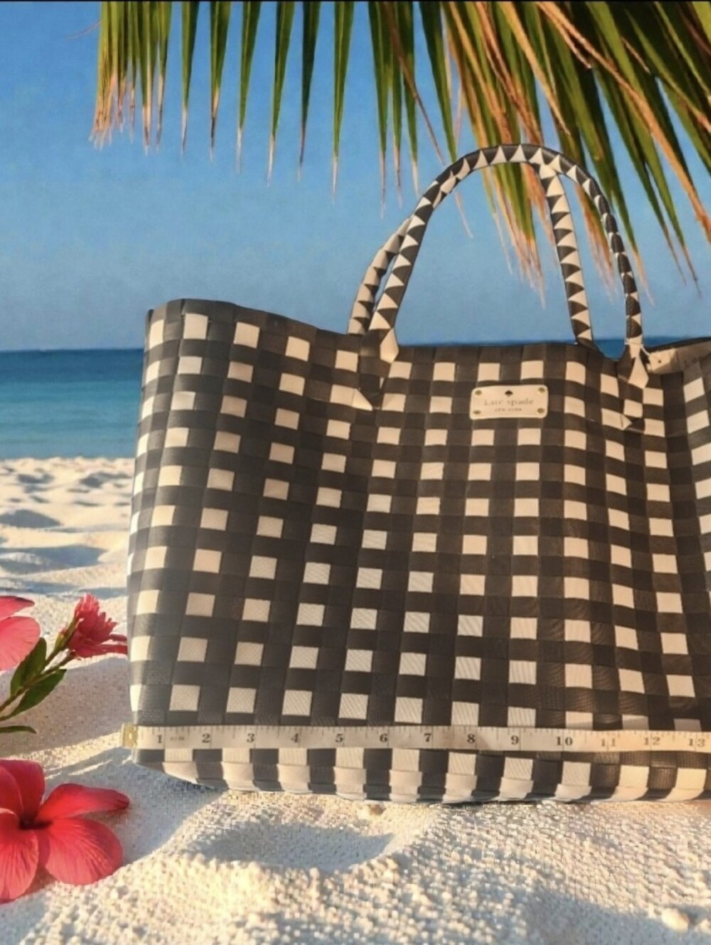 KATE SPADE BASKET WEAVE TOTE